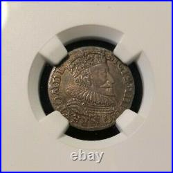 1594 Poland 3 Groschen Marienburg Ngc Xf 40 High Grade Beautiful Coin
