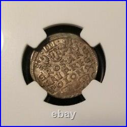 1595 If Sc Poland 3 Groschen Ngc Xf 45 High Grade Beautiful Coin