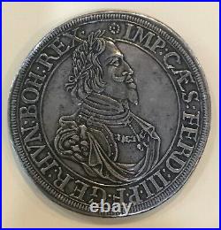 1643 Ngc Germany- Augsburg City View Thaler, Rare! Beautiful Coin