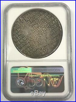 1657 Germany Taler NGC AU 58 Rare Silver Coin with beautiful rainbow toning