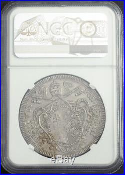 1802, Vatican, Pope Pius VII. Beautiful Large Silver Scudo Coin. NGC AU-55