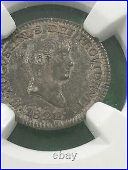 1822 JM MEXICO 1/2 R MS62 Beautiful Coin Rare