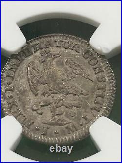 1822 JM MEXICO 1/2 R MS62 Beautiful Coin Rare