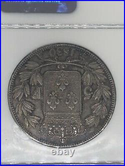 1830-a France 5f 5 Francs Silver Coin Ngc Ms 63 Rare Beautiful Toning