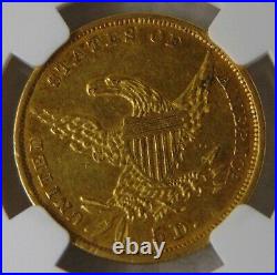 1835 Classic Head Gold Dollar $5 Half Eagle, NGC AU 55, Beautiful Coin