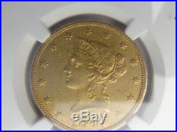 1847-o Liberty Gold Eagle $10 Dollar Beautiful Coin Ngc Au50 Rare Early Date