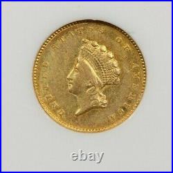 1855-O 1855 $1 Indian Princess Gold Dollar NGC AU55 Beautiful original coin