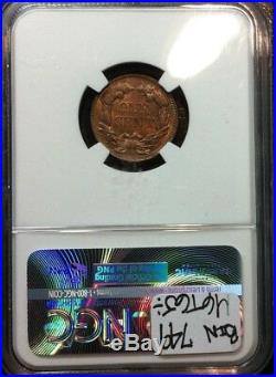 1857 Flying Eagle Cent Ngc Ms 62 Beautiful Coin