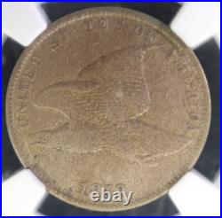 1858 NGC XF45 Small Letters Flying Eagle Cent Beautiful Scarce Old Coin