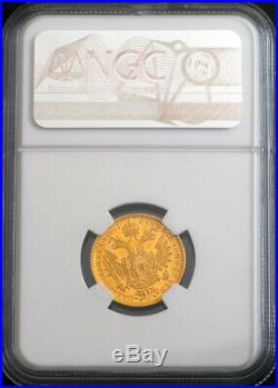 1862, Austrian Empire, Franz Josef I. Beautiful Gold Ducat Coin. NGC MS-61