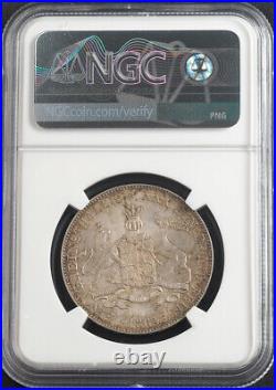1864, Kingdom of Wurttemberg, Charles I. Beautiful Silver Thaler Coin. NGC MS64