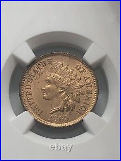 1865 Indian Head Cent NGC UNC Details Altered Color Beautiful Coin! Better Date