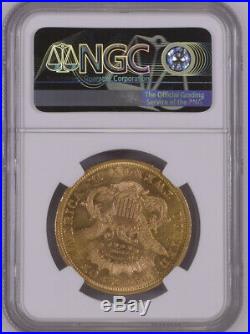 1869 $20 Gold Double Eagle- AU58+ (PLUS) (Population 1 NGC)! Beautiful Coin