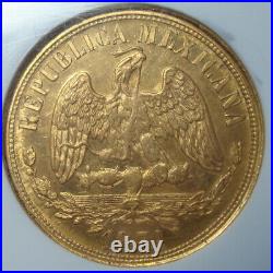 1871 MoM Mexico RARE Beautiful coin $20 Pesos Gold NGC MS62