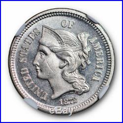 1872 Three Cent Piece NGC PF 64 Cameo CAM Proof PR Beautiful Coin