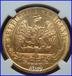 1873 Mexico RARE Beautiful coin $20 Pesos Gold NGC MS62