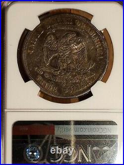 1877 S Trade Dollar. Ngc Certified. Countermark. Beautiful Coin