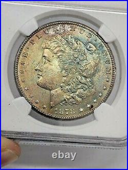 1878-S Morgan Silver Dollar NGC MS63 Beautiful Coin Better Date Nice Toning