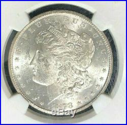 1878-cc Morgan Silver Dollar Ngc Ms 62 Beautiful Coinref#83-008