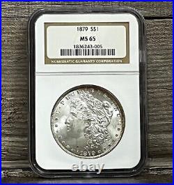 1879 Morgan Silver Dollar Ms65 Ngc Beautiful Coin