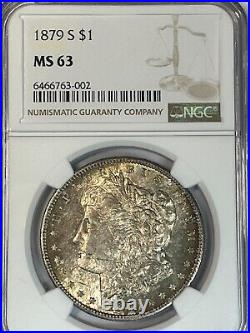 1879 s Morgan Dollar NGC Beautiful coin, gorgeous reverse toning just awesome