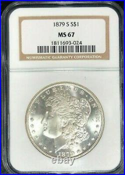 1879-s Morgan Dollar Silver Dollar Ngc Ms 67 Beautiful Coin Ref#93-024
