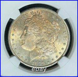 1879-s Morgan Silver Dollar Ngc Ms 65 Beautiful Toned Coin Ref#24-020