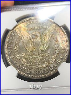 1880-s Morgan Silver Dollar Coin Ngc Ms64 Pq Massive Toner Beautiful