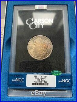 1881-CC MS64 NGC Star CAC GSA Hoard Toned Morgan Silver Dollar Beautiful Coin