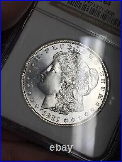 1881-S Morgan Silver Dollar NGC MS64 Proof Like Beautiful Coin