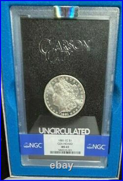 1881-cc Morgan Silver Dollar Ngc Ms 63 Gsa Beautiful Coin