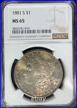1881-s Morgan Silver Dollar Ngc Ms 65 Beautiful Coin Ref#41-016
