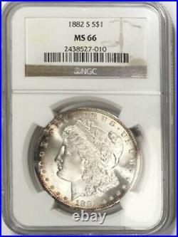 1882 S Morgan Dollar NGC MS66 GEM Beautiful Coin Incredible Luster