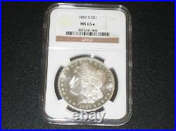 1882-S. Morgan Dollar. NGC MS 65 Star. Beautiful Coin