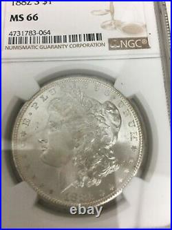 1882 S Morgan Silver Dollar Ms 66 A San Francisco Lustrous Beauty