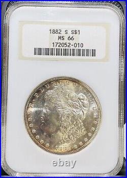 1882-s Morgan 1$ MS 66 (IN A NGC FATTY HOLDER) Great Rim Tone! Beautiful Coin