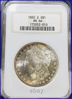 1882-s Morgan 1$ MS 66 (IN A NGC FATTY HOLDER) Great Rim Tone! Beautiful Coin