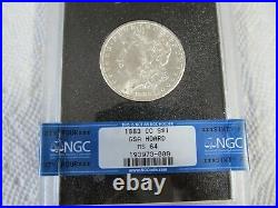 1883-CC GSA Hoard, NGC Graded MS64, Beautiful luster, Blast white, Nice Coin