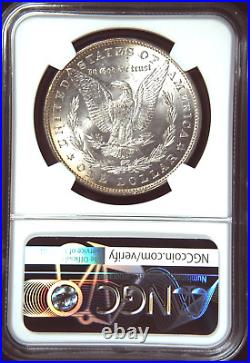 1883 MS63 Morgan Silver Dollar Silver Coin NGC Beautiful Rainbow Rim Tone