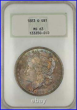 1883-O Morgan Silver Dollar $1 Coin NGC MS-63 Beautifully Toned (Ta)