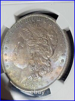 1883-O Morgan Silver Dollar NGC MS63 Monster Toned Beautiful Coin