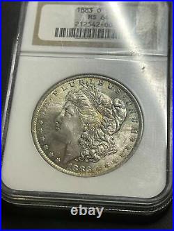 1883-O Morgan Silver Dollar NGC MS64 Beautiful Coin Nice Color Toning (Slab808)