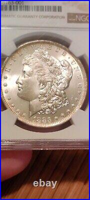 1883 O Morgan Silver Dollar NGC MS65 Beautiful lightly Toned Coin