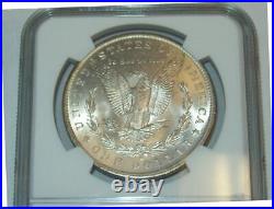 1883 O Morgan Silver Dollar Ngc Ms62 Certified Beautiful Rainbow Toned Coin $1