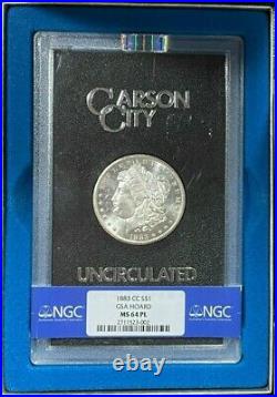 1883-cc Gsa Morgan Silver Dollar Ngc Ms 64 P. L. Wow Beautiful Coin