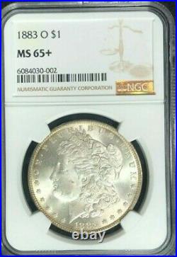 1883-o Morgan Silver Dollar Ngc Ms 65+ Beautiful Coin Ref#30-002