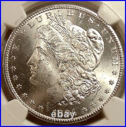 1884-CC Morgan Silver Dollar NGC MS64 Scarce VAM-7A Beautiful Ch BU Coin