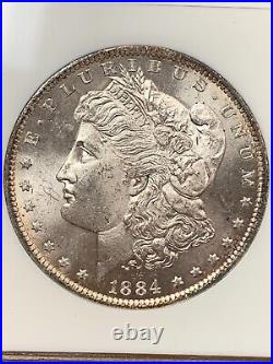 1884-O $1 Morgan Silver Dollar NGC MS64 Old Brown Label Beautiful Coin