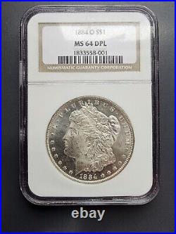 1884-O NGC MS-64 DPL DMPL Morgan Silver Dollar Beautiful Coin In Older Holder