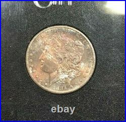 1884-cc Gsa Morgan Silver Dollarngc Ms 65 Beautiful Toned Coin
